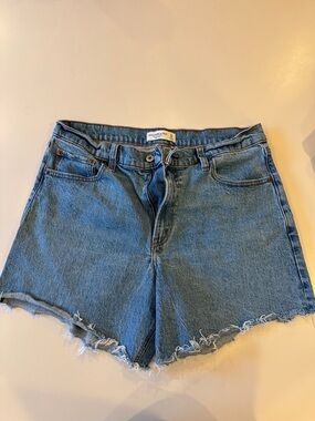 Abercrombie & Fitch Distressed Denim Cutoff Shorts - Blue, 31